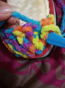 勾粗毛线拖鞋教学视频,轻松学做温馨家居鞋